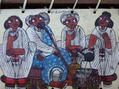 AMAZING - AFRICAN CULTURE Wooden and Leather Picture Frame 43 cm x 31 cm - AMAZING FIND