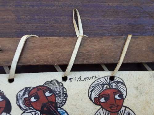 AMAZING - AFRICAN CULTURE Wooden and Leather Picture Frame 43 cm x 31 cm - AMAZING FIND