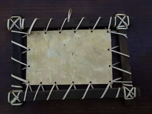 AMAZING - AFRICAN CULTURE Wooden and Leather Picture Frame 43 cm x 31 cm - AMAZING FIND