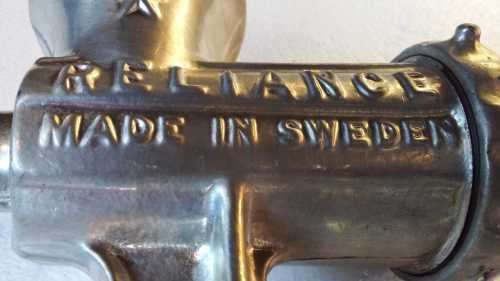 Husqvarna Mincer Reliance No.8 Meat Grinder hand crank made in Sweden - Complete - Amazing Buy