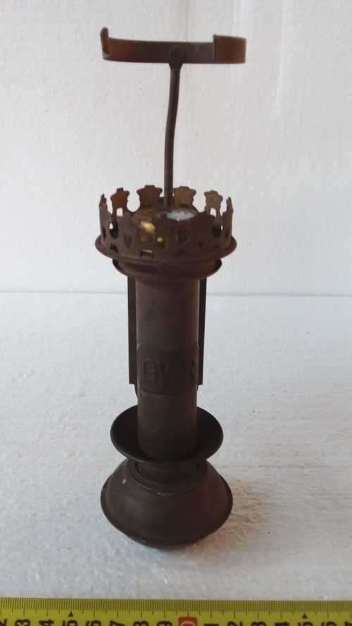 Large old brass train carriage candle holder, Great Western Railway! 19TH CENTUARY