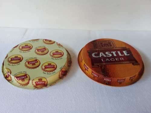 VINTAGE CASTLE LARGER TRAYS  -1970's -1980's - 34 cm x 34 cm in Diameter - AMAZING CONDITION