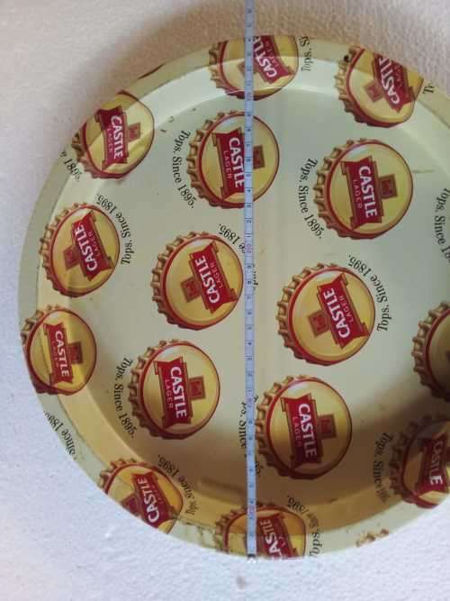 VINTAGE CASTLE LARGER TRAYS  -1970's -1980's - 34 cm x 34 cm in Diameter - AMAZING CONDITION