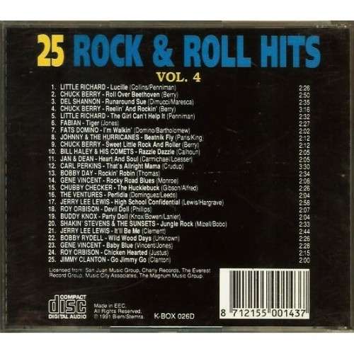 25 ROCK & ROLL HITS VOL.4  - CD