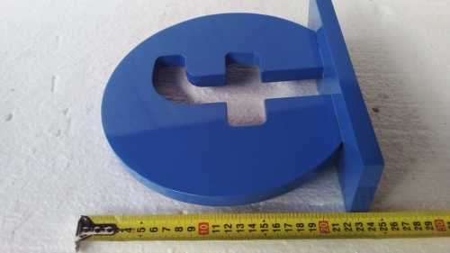 FACE BOOK DESIGNED BOOK ENDS - MADE FROM WOOD - LIKE BRAND NEW AMAZING CONDTION