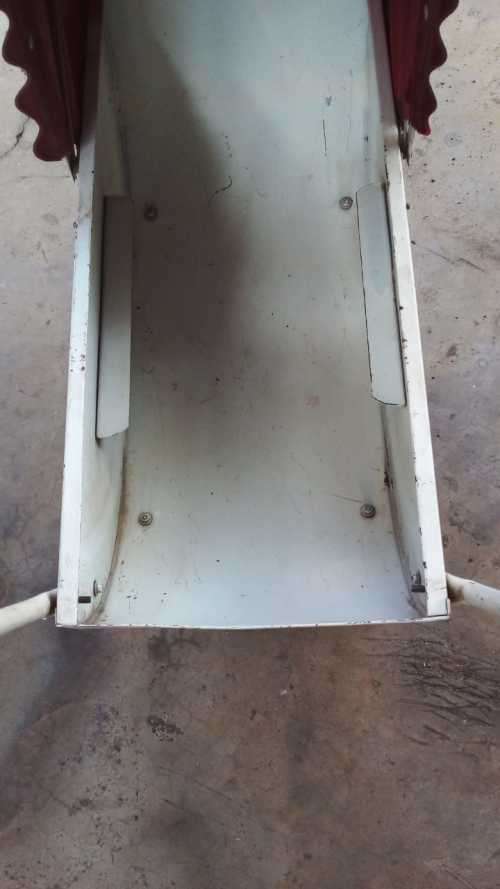 VINTAGE PLAYFUL 1950 DOLL PRAM -  MADE FROM METAL - 66 CM X 71  CM - AMAZING FIND - DON'T MISS OUT