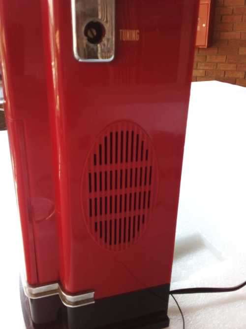 Vintage Gas Pump 40s Style AM/FM Cassette Working Radio NONSTOP Polyflame GASOLINE 23"