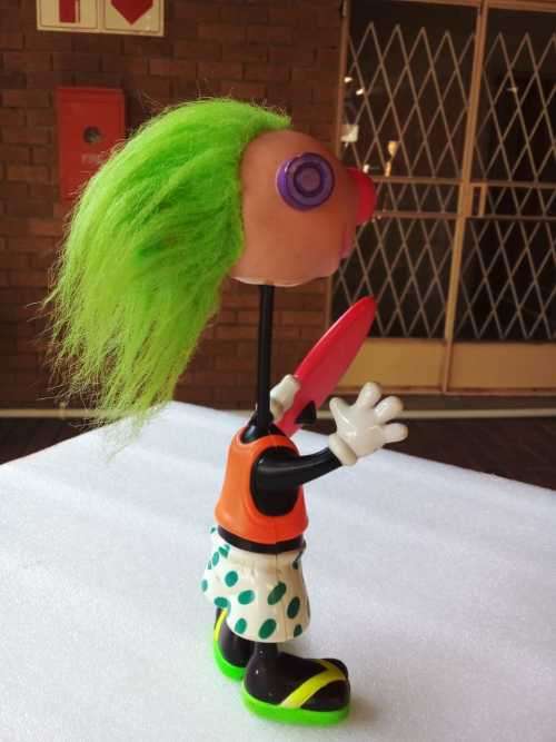 ERTL Jibba Jabba Jibber Jabber Surfer Noisy Noisemaker Toy 9 Rare Vintage  - works