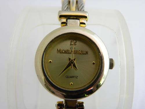 100% AUTHENTIC MICHEL HERBELIN ladies watch with cable strap - L3778 - Vintage