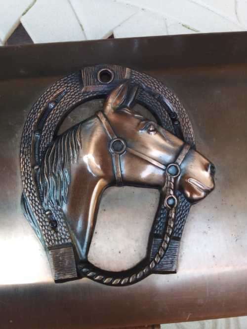 Amazing Horse and shoe Jeweley /Trinket Box - Metal made in Japan - AMAZING CONDITION