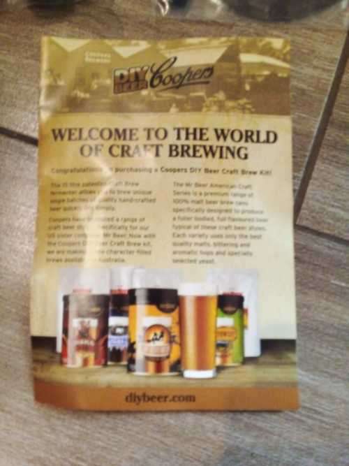 Coopers All-in one DIY 10L Beer Brew Kit Comes in Original Packaging 100% WORKING - 100% COMPLETE