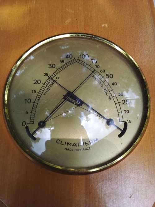 Baromaster And Climathern Made in France 100% WORKING Amazing - Made of Oak wood