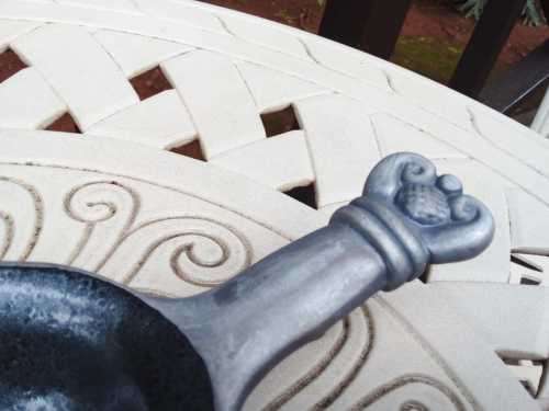 Original Carrol Boyes - Spoon Rest - BEAUTIFUL EARLY DESIGN WITH AN INNER COATING