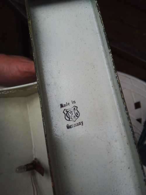 Vintage Germany METAL Train Station and Crane Stand Crane not included - 100% WORKING