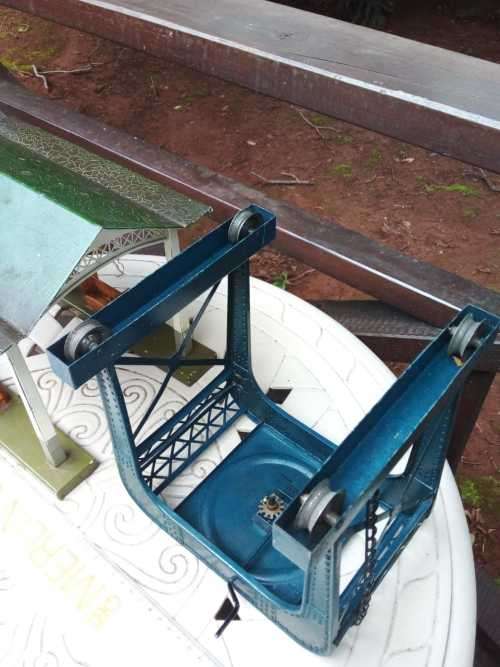 Vintage Germany METAL Train Station and Crane Stand Crane not included - 100% WORKING