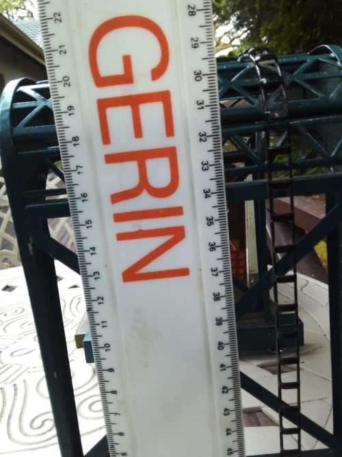 Vintage Germany METAL Train Station and Crane Stand Crane not included - 100% WORKING