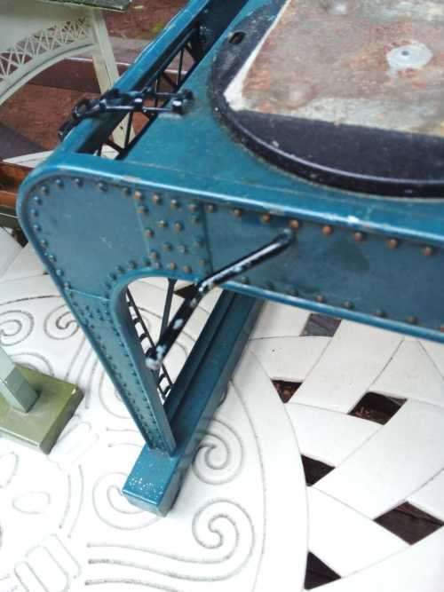 Vintage Germany METAL Train Station and Crane Stand Crane not included - 100% WORKING