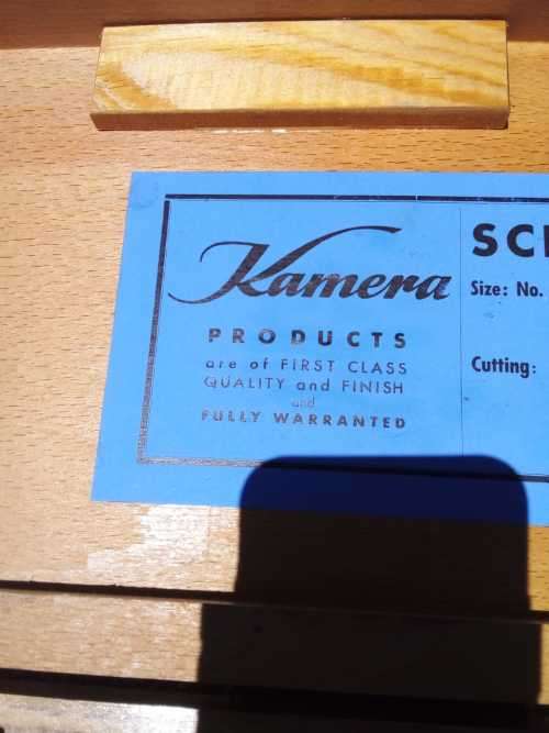 VINTAGE KAMERA PRODUCTS SET NO 8305 - TAP AND DIE SET IN ORIGINAL WOODEN BOX AMAZING