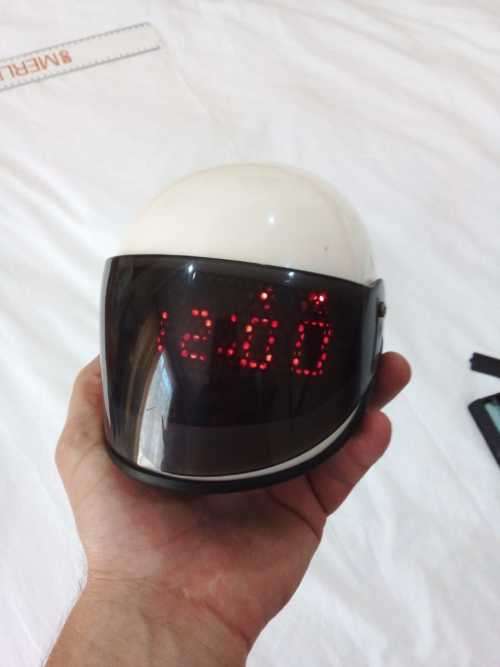 Helmet Alarm Clock - 100 % WORKING