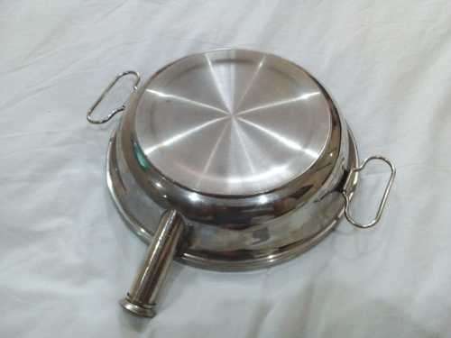 Antique Child`s Warming Dish With Hot Water Tank, Divided Plate, Vintage 1940`s - AMAZING CONDITION