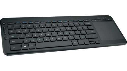 Microsoft Wireless All-In-One Media Keyboard,Black - Wireless Keyboard with Track Pad. USB Wireless