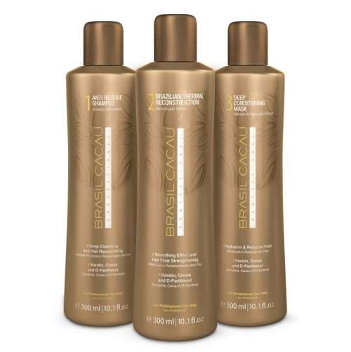 **R9000** CADIVEU BRASIL CACAU BRAZILIAN BLOWDRY KERATIN KIT 3X 300ML KIT