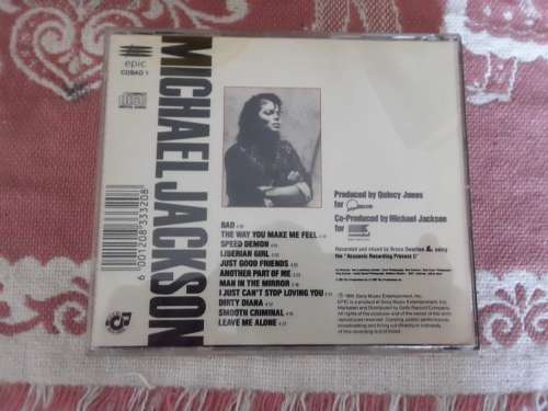 Michael Jackson  Bad - CD
