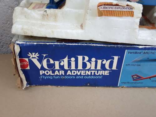 1974 MATTEL VERTIBIRD POLAR ADVENTURE - VERY, VERY RARE - 100% WORKING - COMES WITH ORIGINAL BOX