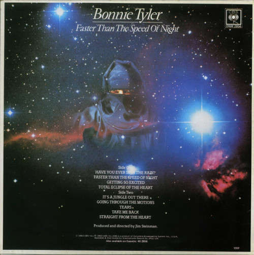 Bonnie Tyler  Faster Than The Speed Of Night - LP