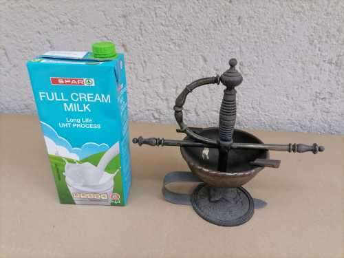 VINTAGE SWORD HILT ASHTRAY, SPELTER, KNIGHTS OF COLUMBUS CEREMONIAL ITEM - MADE FROM PEWTER