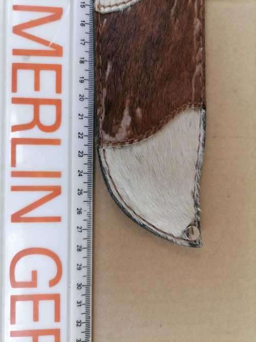 Vintage TRAMONTINA Brasil `INOX-STAINLESS` HUNTING KNIFE 26CM - Fixed Blade + SHEATH