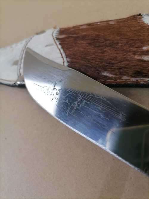 Vintage TRAMONTINA Brasil `INOX-STAINLESS` HUNTING KNIFE 26CM - Fixed Blade + SHEATH