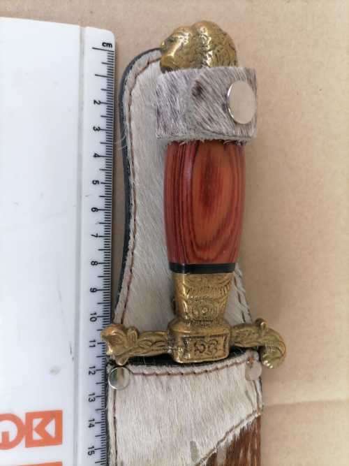 Vintage TRAMONTINA Brasil `INOX-STAINLESS` HUNTING KNIFE 26CM - Fixed Blade + SHEATH