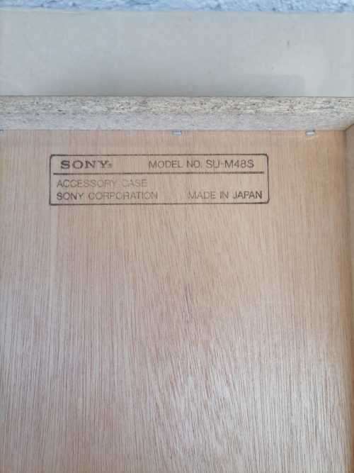 SONY ACCESSORY CASE NO SU-M48 - DYNAPOWER THE COMPACT HI-FI WITH ROOM-FITTING SOUND - MADE IN JAPAN