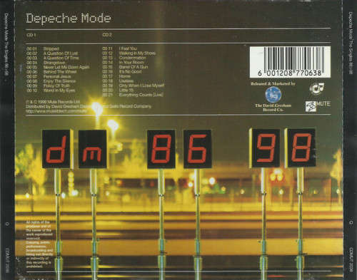 Depeche Mode  The Singles 86>98 - 2 X CD