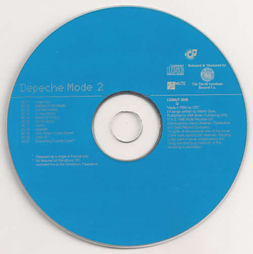 Depeche Mode  The Singles 86>98 - 2 X CD