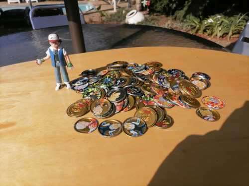 157 DRAGON BALL Z TAZONS AND FIGUREN - From 1996, 2004,2003 METAL TAZOS