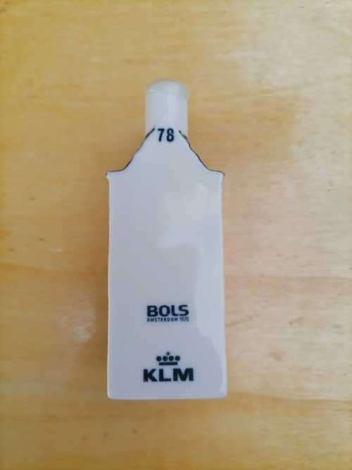 Delft`s made For KLM BY BOLS NO 78 - SEALED WITH LIQUID IN BOTTLE - AMSTERDAM 1575