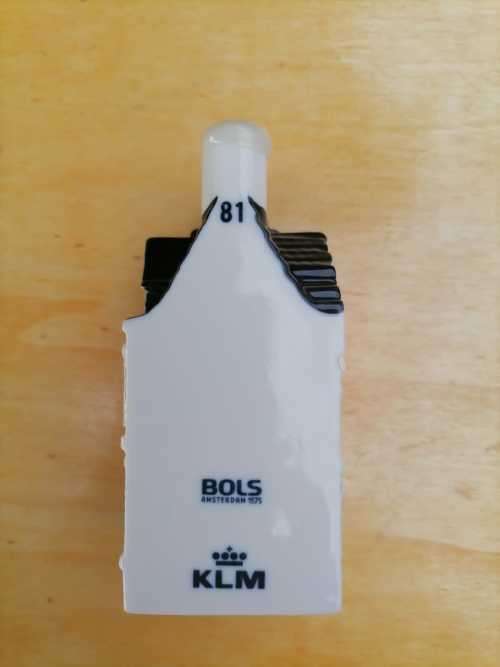 Delft`s made For KLM BY BOLS NO 81 - SEALED WITH LIQUID IN BOTTLE - AMSTERDAM 1575