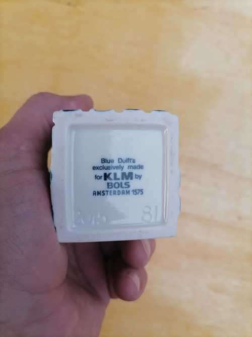 Delft`s made For KLM BY BOLS NO 81 - SEALED WITH LIQUID IN BOTTLE - AMSTERDAM 1575