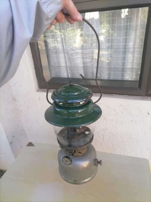 VINTAGE Coleman Lamp - Made in Canada - 237 Use Generator No 237-299 - ORIGINAL Coleman Glass