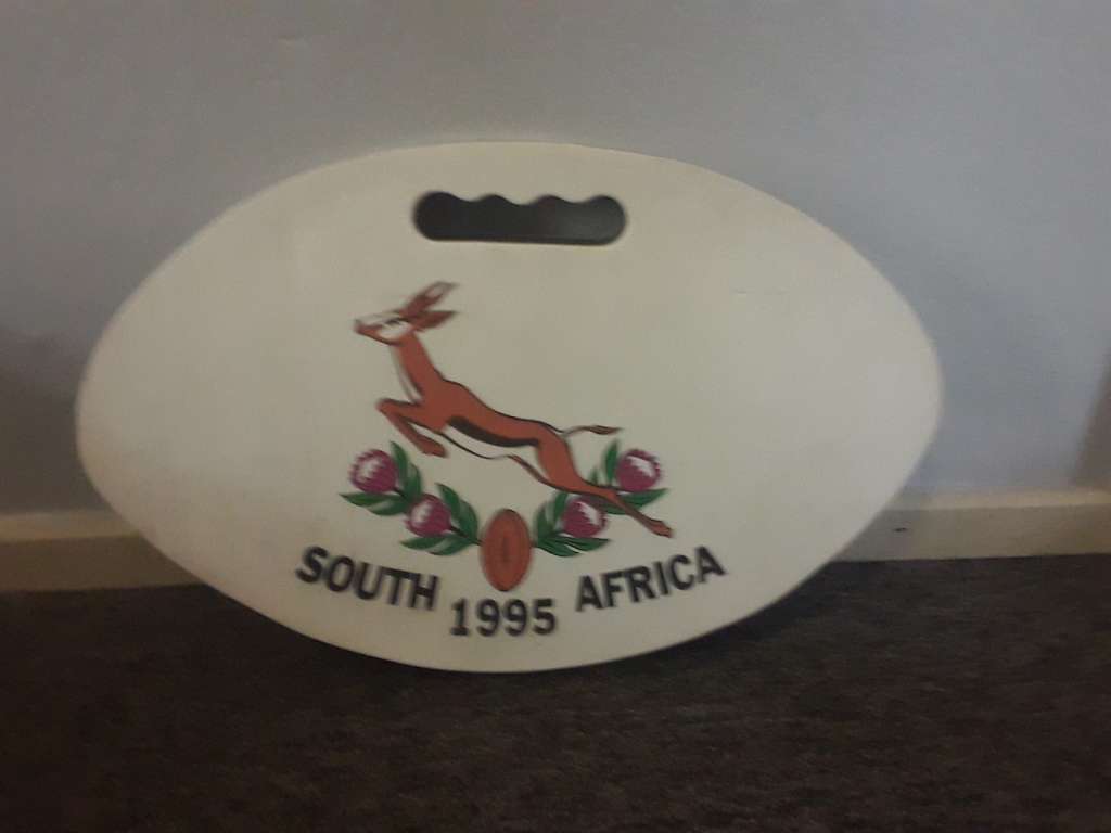 Vintage SA SOUTH AFRICA WORLD CUP 1995 Sports Seat Cushion - SPRINGBOK WORLD CUP