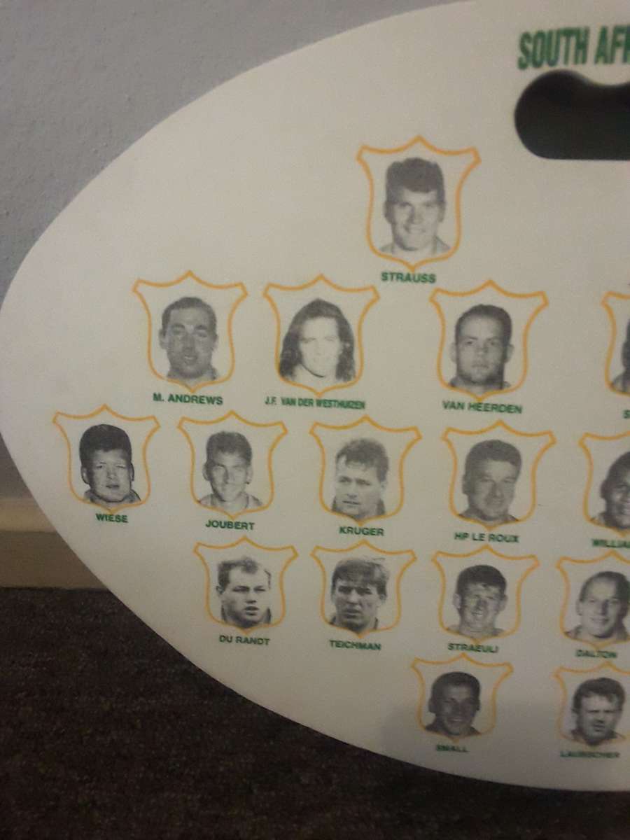 Vintage SA SOUTH AFRICA WORLD CUP 1995 Sports Seat Cushion - SPRINGBOK WORLD CUP