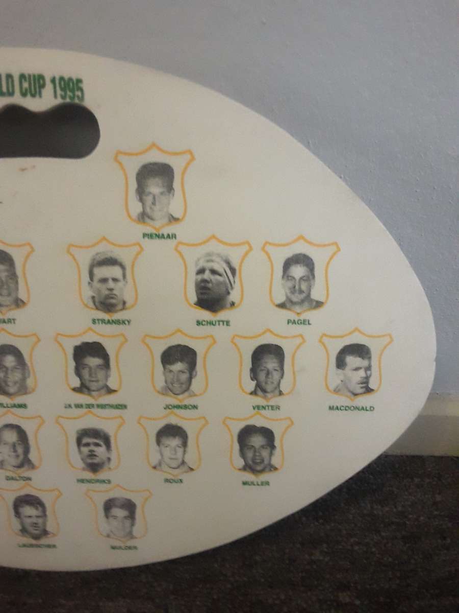 Vintage SA SOUTH AFRICA WORLD CUP 1995 Sports Seat Cushion - SPRINGBOK WORLD CUP