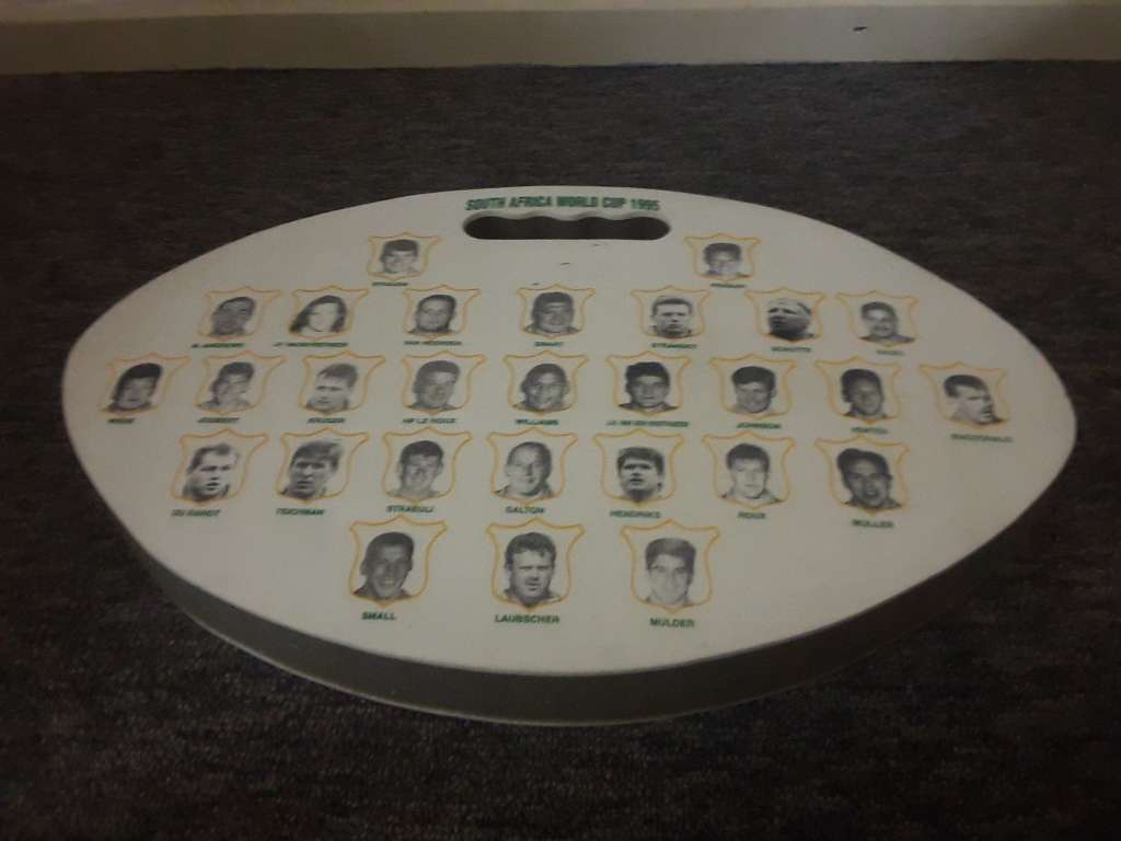 Vintage SA SOUTH AFRICA WORLD CUP 1995 Sports Seat Cushion - SPRINGBOK WORLD CUP