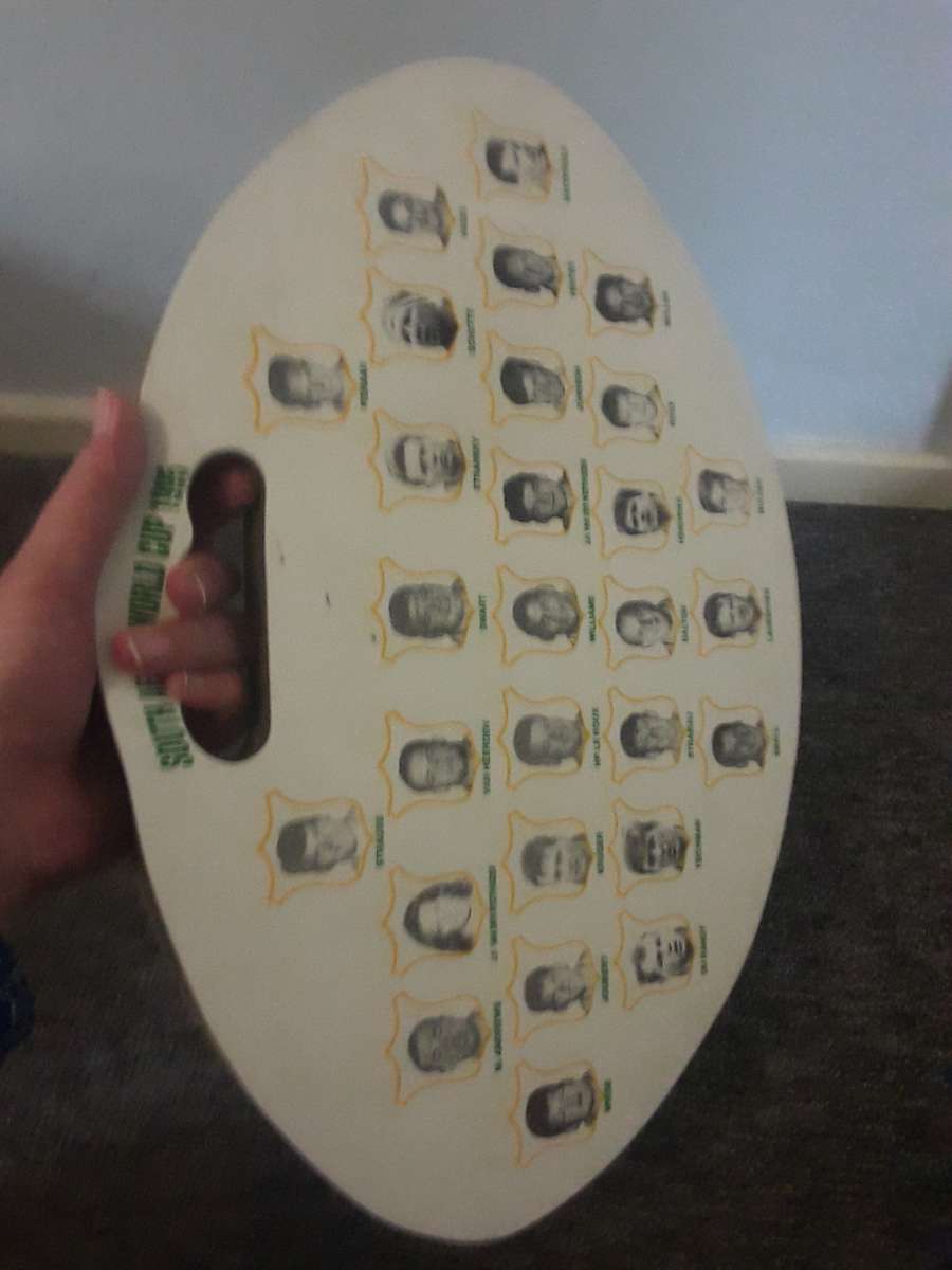 Vintage SA SOUTH AFRICA WORLD CUP 1995 Sports Seat Cushion - SPRINGBOK WORLD CUP