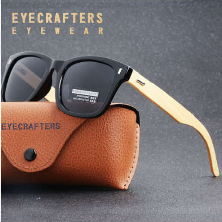 *FREE SHIPPING*Retro Polarized Bamboo Sunglasses Mens Womens Vintage Mirrored Wooden Sunglasses