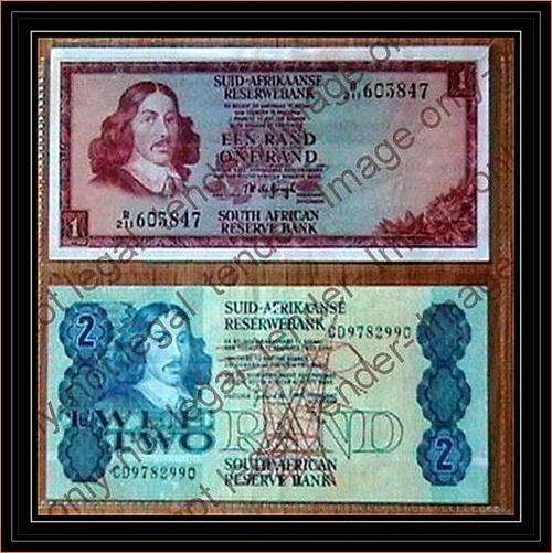 RSA SET OF TWO BANKNOTES R1 + R2 - VF CONDITION