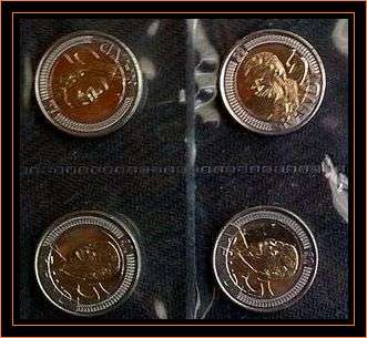NELSON MANDELA SET OF 4 COINS - 2008 90TH BIRTHDAY - UNCIRCULATED