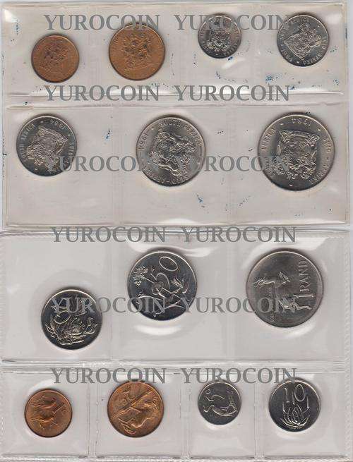 RSA 1984 SA MINT ISSUE - 7 PIECE COIN PACK UNC CONDITION
